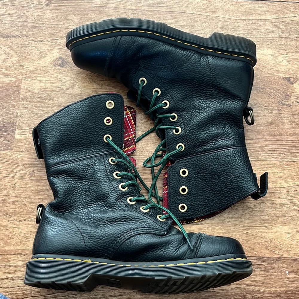 Dr. Martens Plaid Boots